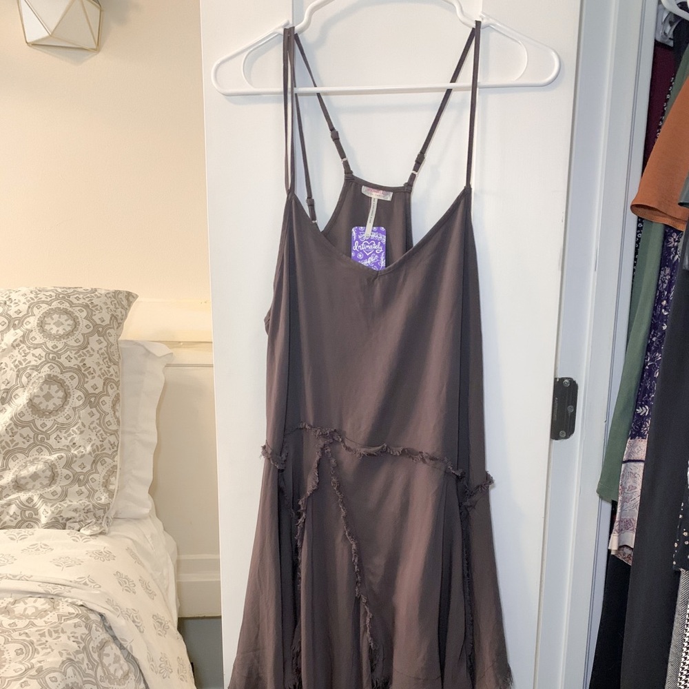 Free People Boho Frayed Casual Summer Dress